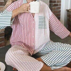 Striped two piece set